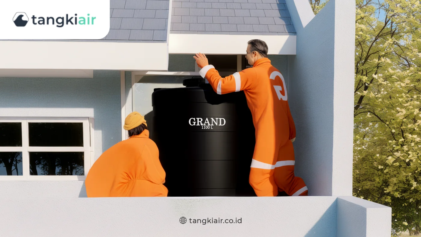 Tips Aman Pasang Tanki Air 1000 Liter