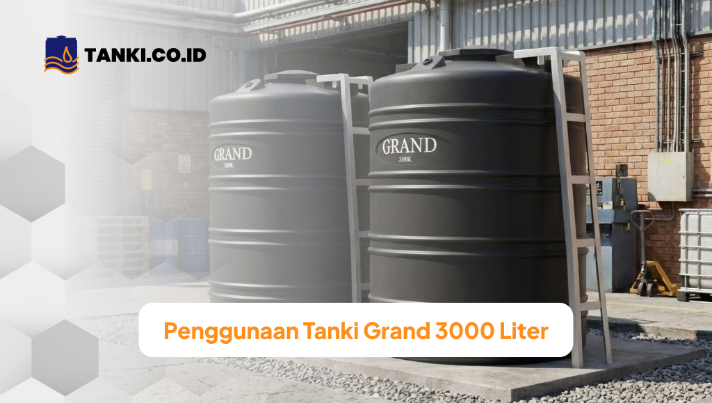 Penggunaan Tanki Grand 3000 Liter