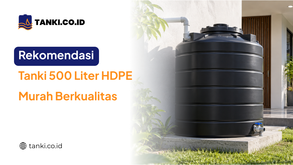 Rekomendasi tanki 500 Liter HDPE Murah Berkualitas